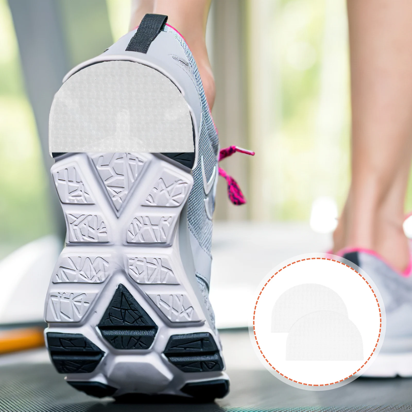 

1pcs Anti-Slip Shoe Pads Non-Slip Protectors Rubber Shoe Grips Noise Reduction Cushion For Sneakers Cuttable Wear-Resistant Heel