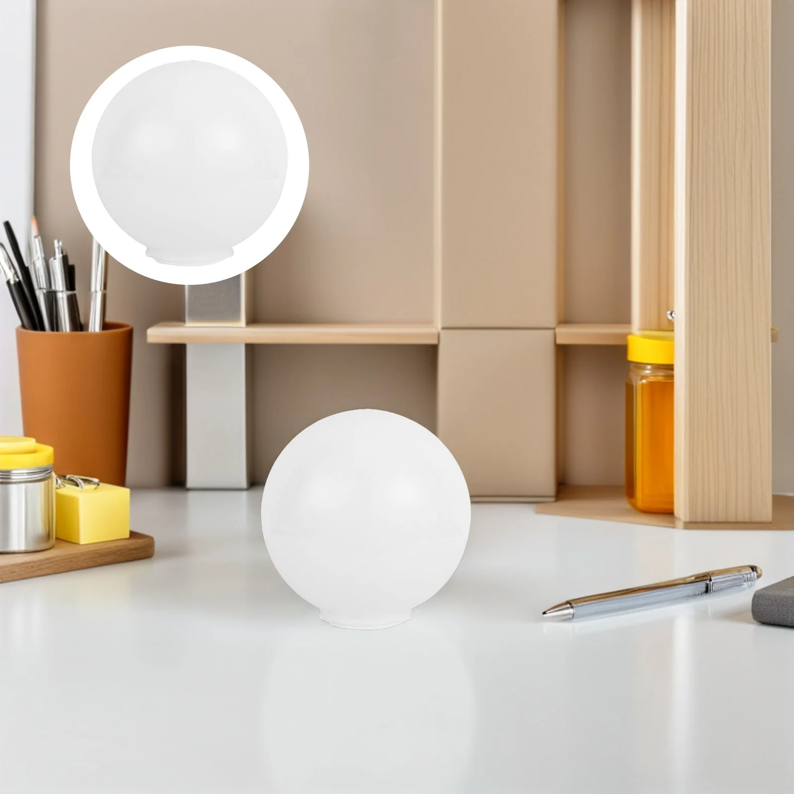 

Unique Handmade Ball Shaped Lamp Shades for Bedroom Living Room Outdoor Acrylic Lamp Cover Light Fixture Covers