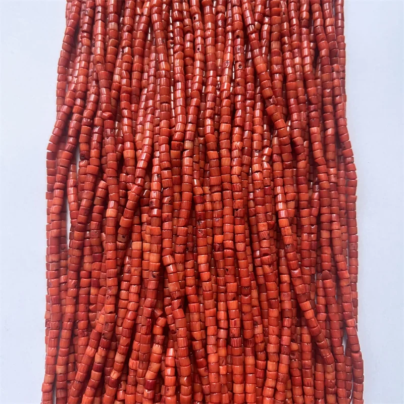 

2*3MM Heishi Orange Red Coral Gem Stone Disc Beads Chip Disk Gemstone Spacer DIY Jewelry Making Bracelet Fashion Necklace