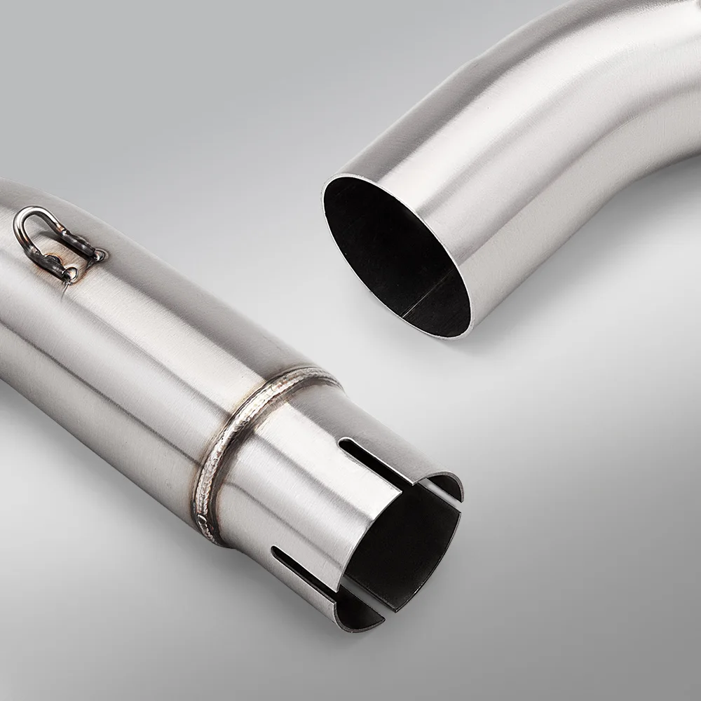 For GSX-S1000 1000 GT GSXS1000 GSXS1000F 2015- 2021 Middle Link Pipe 51MM Motorcycle Exhaust Escape view 4