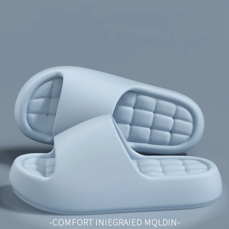 

Летние пляжные тапочки из ЭВА для женщин, нескользящие, однотонные, легкие, с мягкой подошвой, простые, модные, для дома