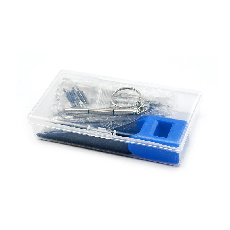Watch repair tool screwdriver set 13 pieces+spare head, cross shaped, multi specification with demagnetizer/watch cloth
