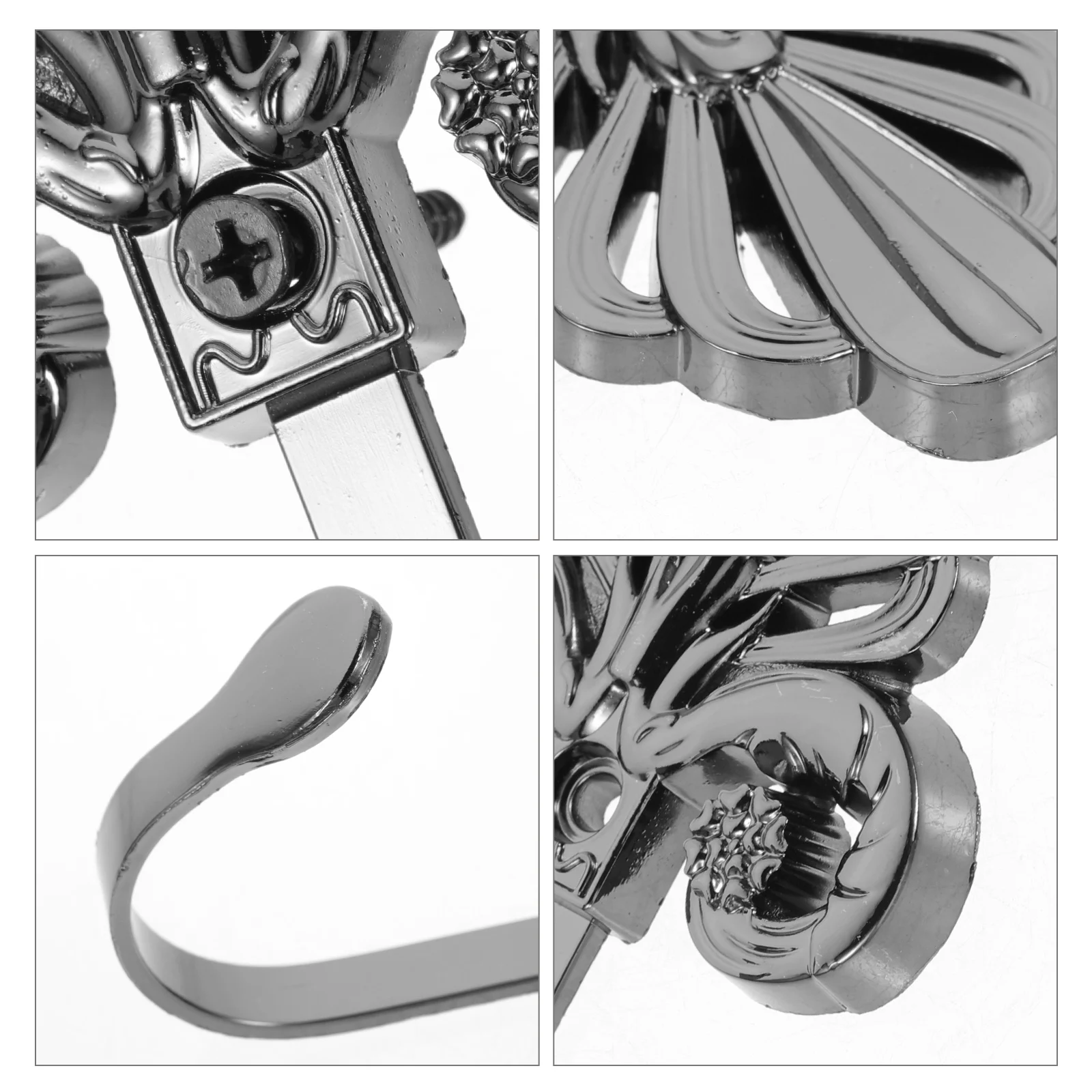 

Household Curtain Hook Clothes Hangers Curtains Tiebacks Zinc Alloy Window Vintage Holdbacks