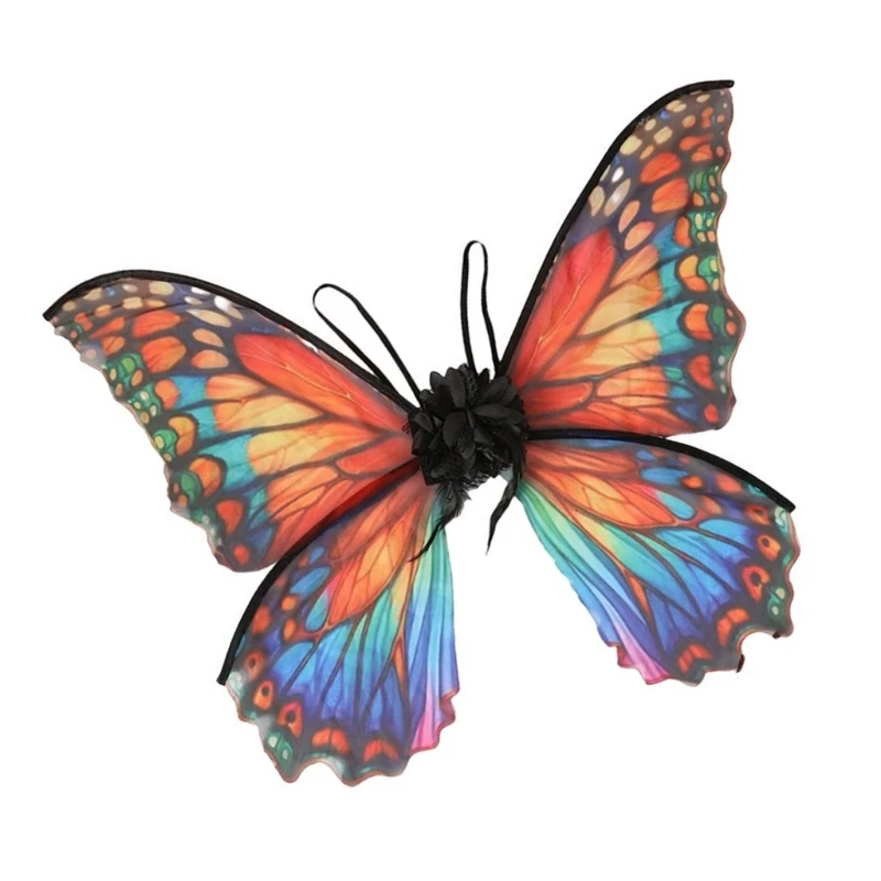 소녀를 위한 나비 날개, 어린이 생일을 위한 할로윈 요정 의상 액세서리 DXAA