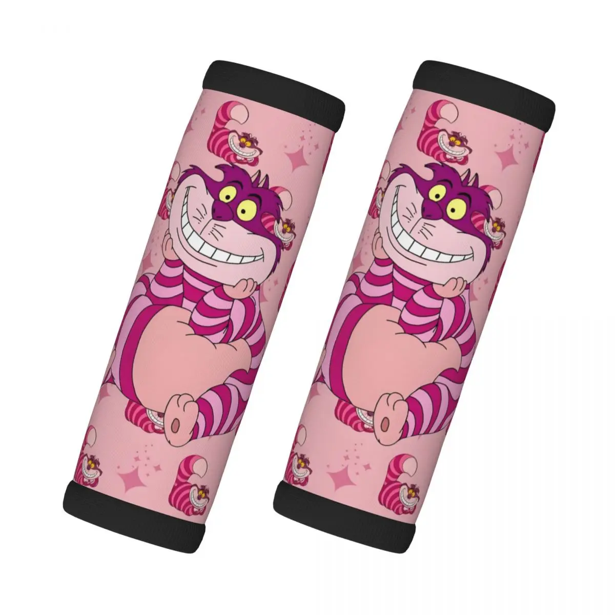 

Custom Cheshire Cat 2 Pcs Luggage Handle Wrap Suitcase Identifier Alice in Wonderland Handle Grip Neoprene Luggage Door Handle