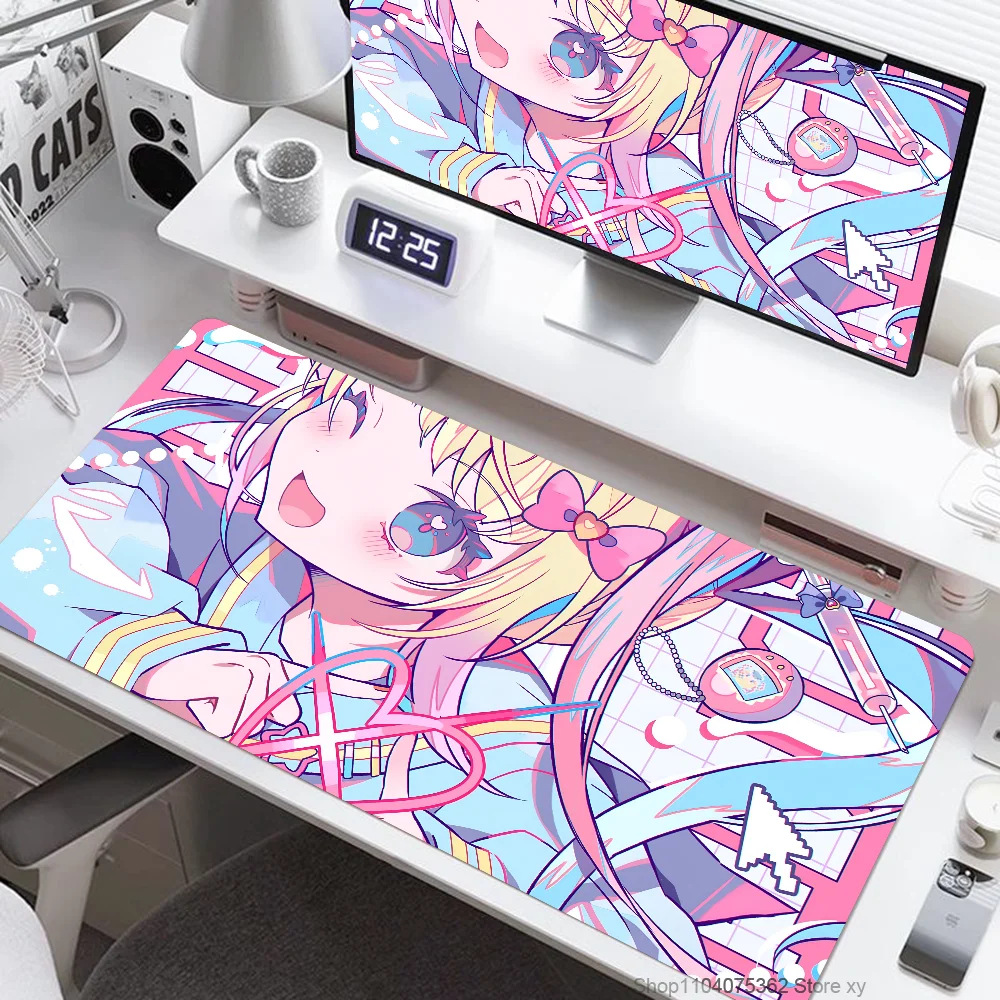 Anime Girls Rubber Mousepad Mouse Mat Desk Mat With Pad Gaming Accessories Prime Gaming XXL Keyboard Pad Padding Mat