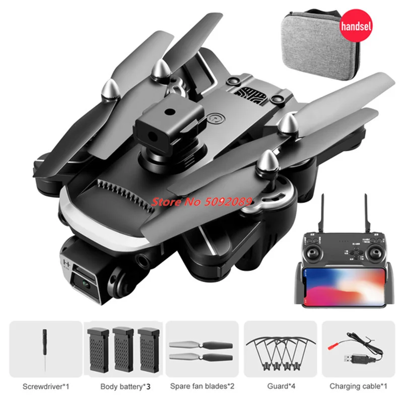 Profesional Four-Way Obstacle Avoidance RC Quadcopter 4K ESC HD Camera Dron Optical Flow Hovering Folding Quadcopter Boy Gift To