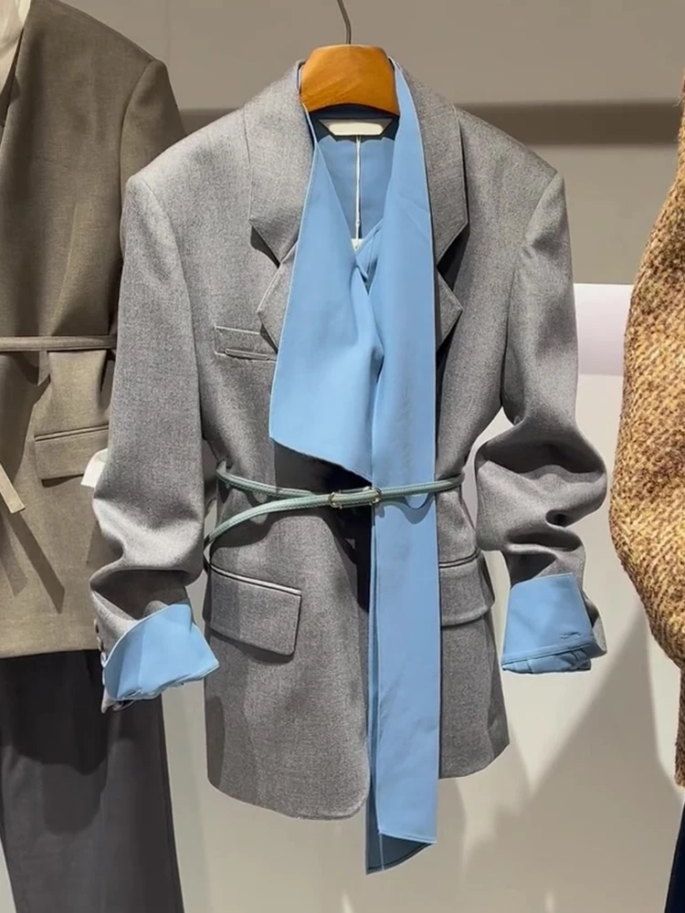 

Женский костюм Ele Fene Sle: Элегантный винтажный комплект из двух предметов (жакет и юбка), высококачественный, модный, повседневный, для офиса, из полиэстера.