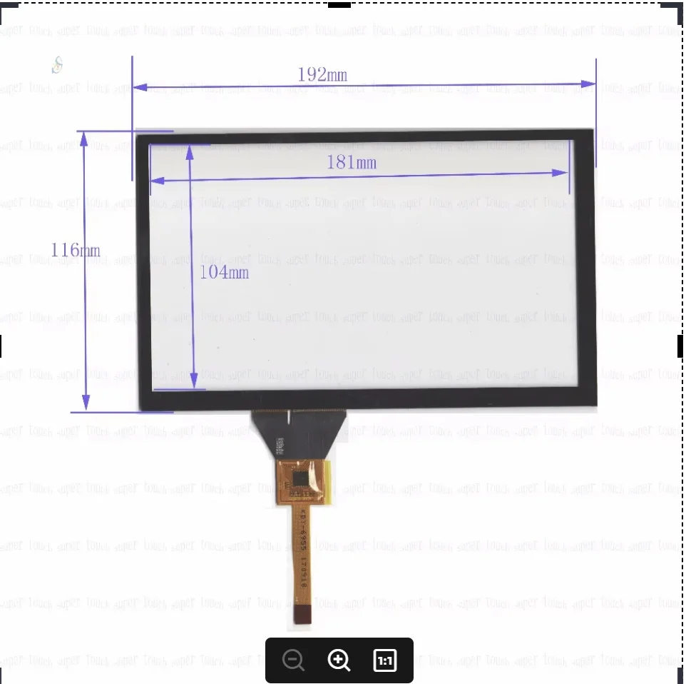 ZhiYuSun KDT-6955 192 مللي متر * 116 مللي متر 8 بوصة بالسعة لوحة شاشة لمس لسيارة DVD ، 192*116 GPS الملاح شاشة الزجاج