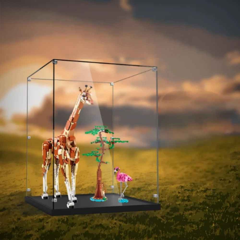

New For 31150 Wildlife Display Box Acrylic Display Box Metal Screw Installation (The Building Block Set) 36 × 36 × 47cm