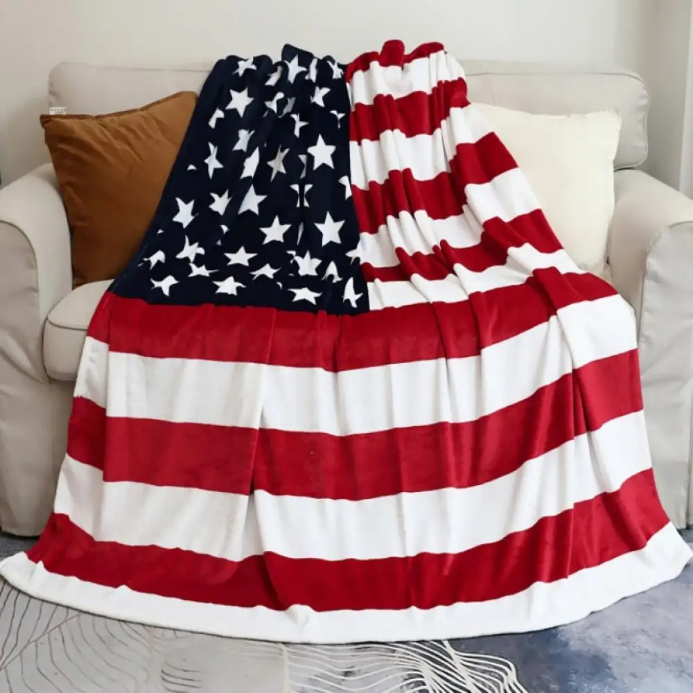 بطانيات سرير من الفلانيل - رمي دافئ وقطيفة للأرائك والسيارات والسفر - بطانيات على الطراز الإنجليزي الأمريكي المغسول بالآلة