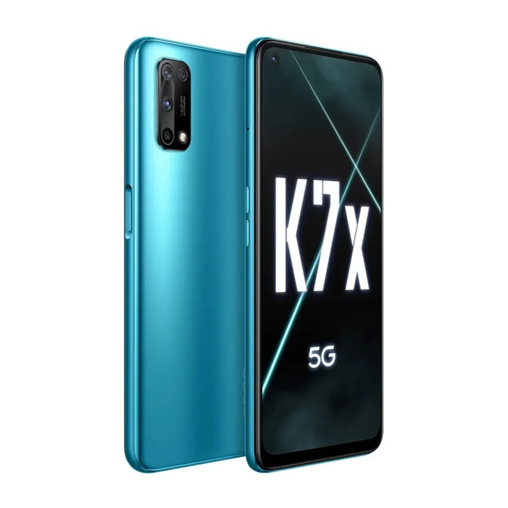 هاتف ذكي ممن لهم K7x 5g وحدة المعالجة المركزية الأبعاد 720 كاميرا 48 ميجابكسل 6.5 بوصة LCD 90 هرتز شاشة 5000 مللي أمبير 30 واط شحن أندرويد هاتف مستعمل أصلي