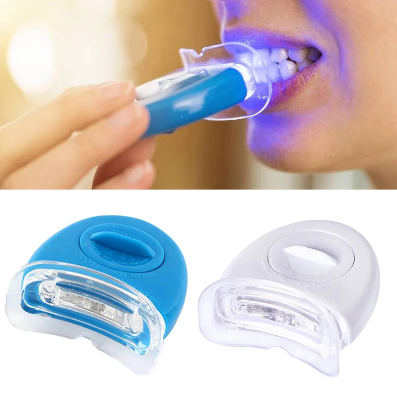 Blue/white Electric Cold Light Lamp Teeth Whitening Wireless Lamp Tooth Whitener Accessory Self-Contained Battery