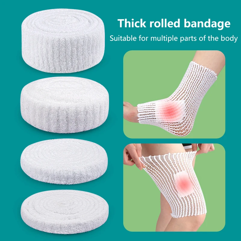 1 Roll Elastic Net Wound Dressing Net Tubular Bandage Mesh Tubing Tubular Gauze Fix Breathable Bandage Retainer For Wrist Elbow