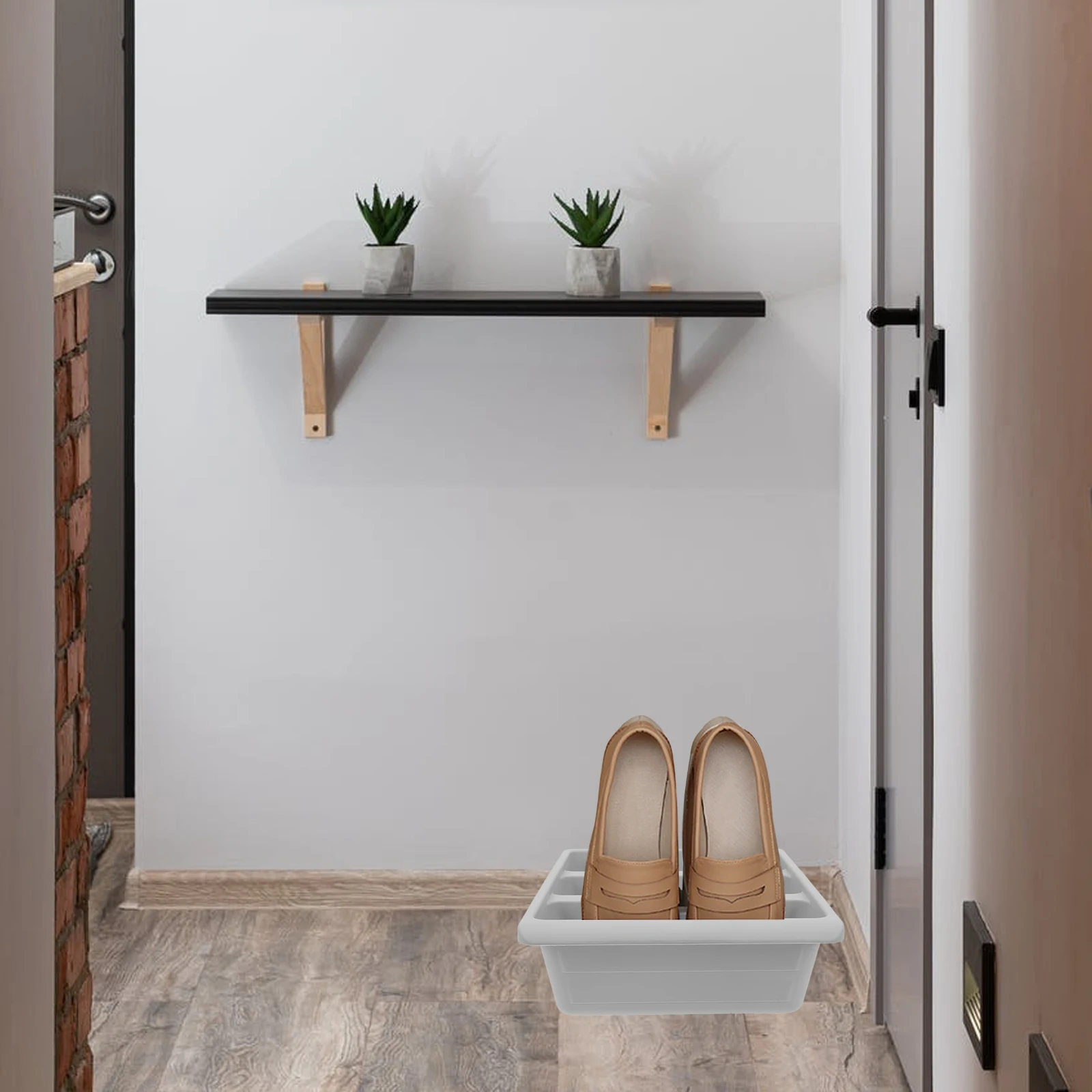 

Multi-Grid Shoe Box Vertical Type Plastic Storage Container Household Shoe Rack Organizer Case for Clean and Organized Shoes