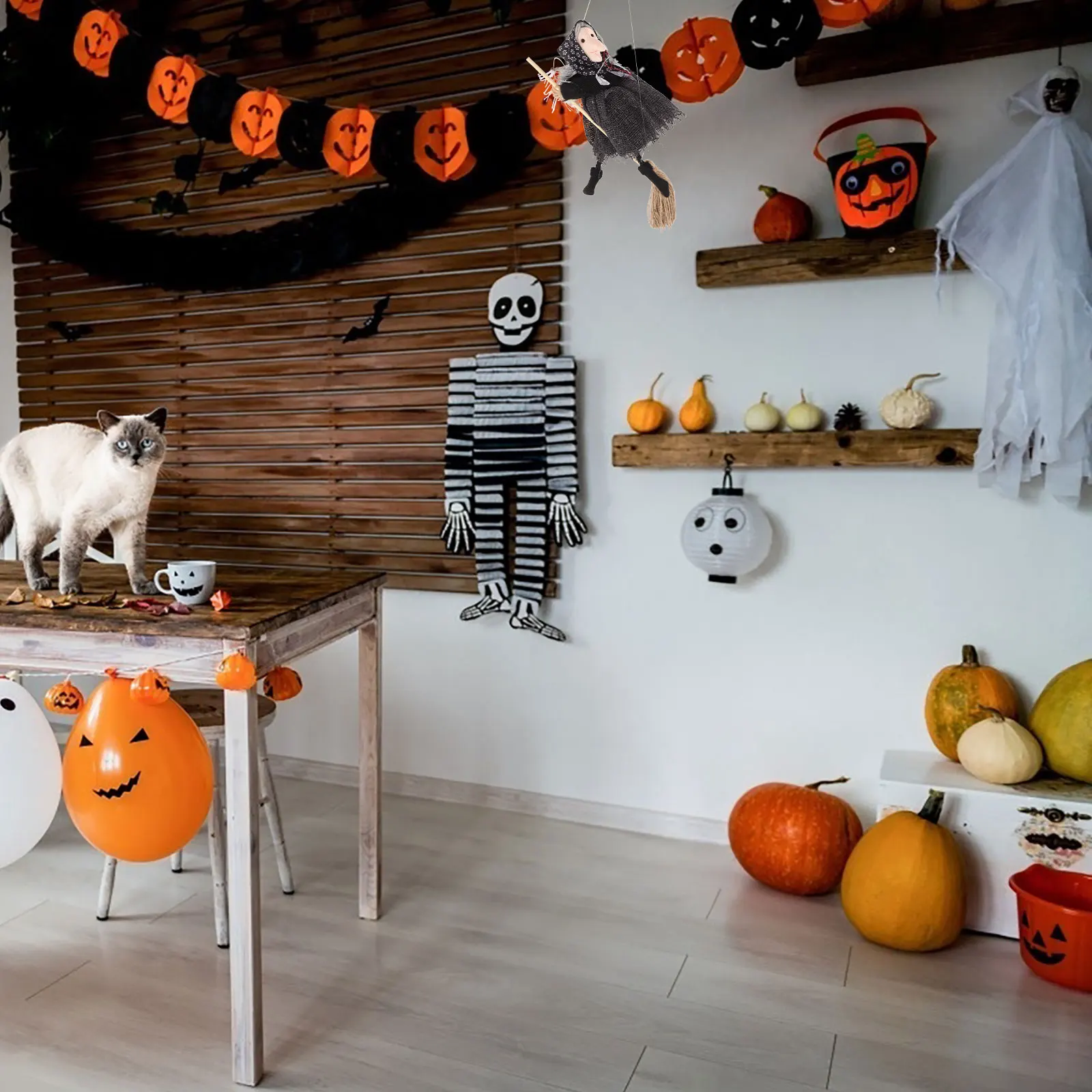 

Halloween Witch Hanging Decoration Adorable Fabric Durable Lightweight Party Festive Ornament Household Decorative Accessories