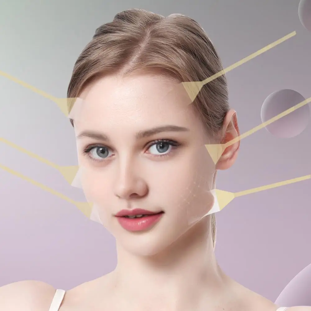 Face Sticker for Skin Tightening Face Neck Lift Tape for Double Chin Skin Jowls Eyes Brows Wrinkles V-line Shaping for Instant