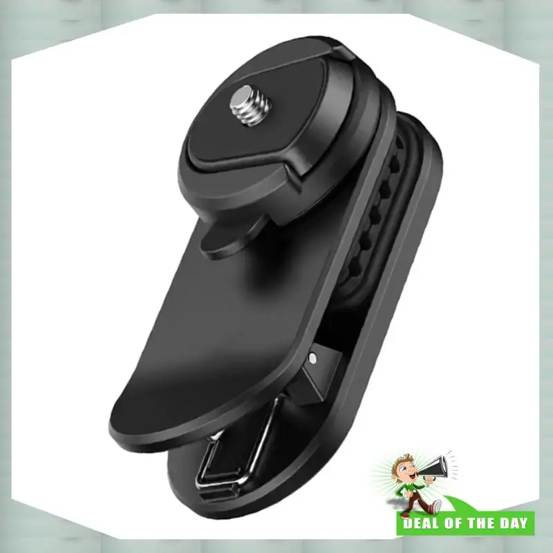 For Ulanzi Quick-Release CK02 Backpack Clip, 1/4" Thread Adapter for Action Cameras, Lightweight & Portable for Outdoor Travel