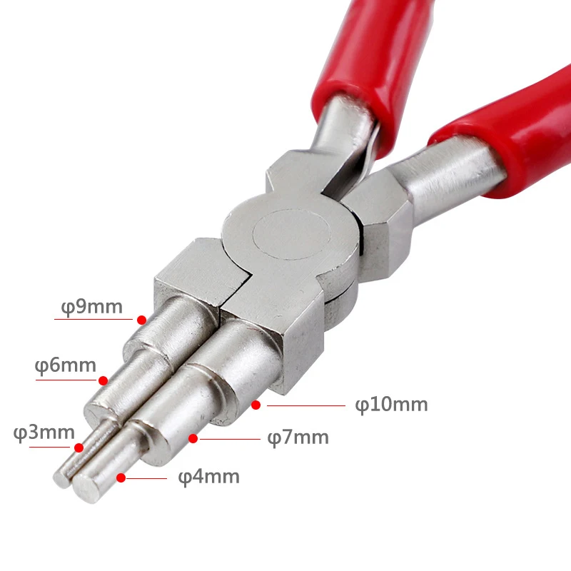 6 in1 Bail Making Pliers Wire Looping Forming Plier Jewelry Making Flat/Chain-Nose Pliers For Crafting And Repair abisolierzange