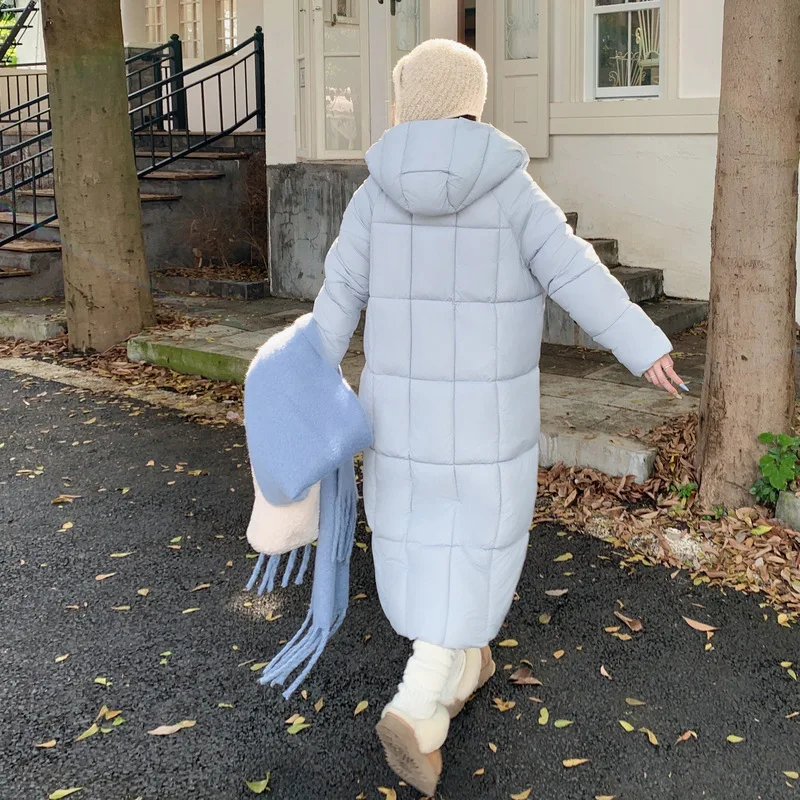 PinkyIsBlack Fashion Thicken Warm Down Cotton Jacket Women's 2025 Winter New Bread Jacket Over The Knee Long Coat Parkas Outwear