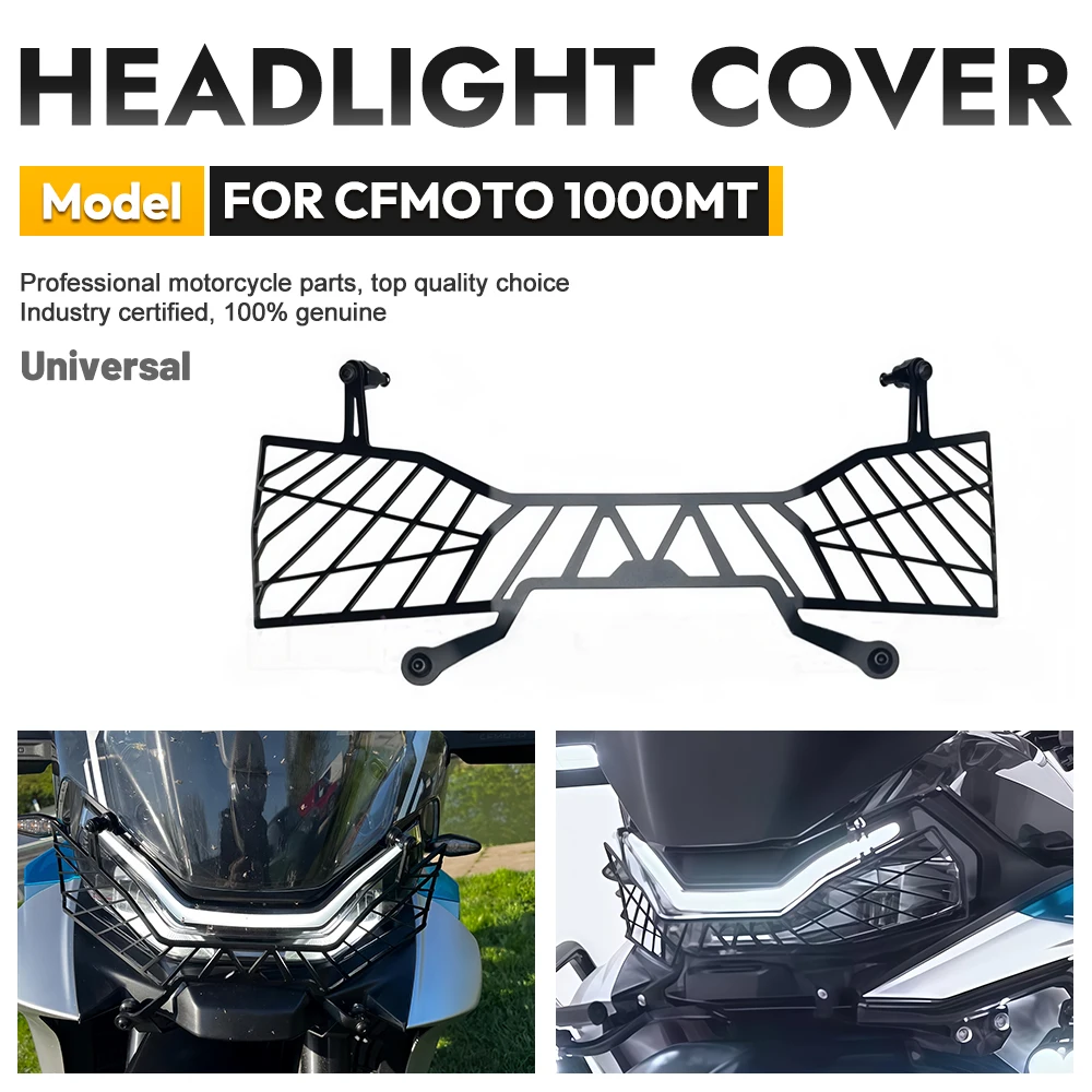 Suitable For CF MOTO 1000MT-X 800MT-XMotorcycle Headlight Grille Guard Cover Net Protection Lamp Head Light