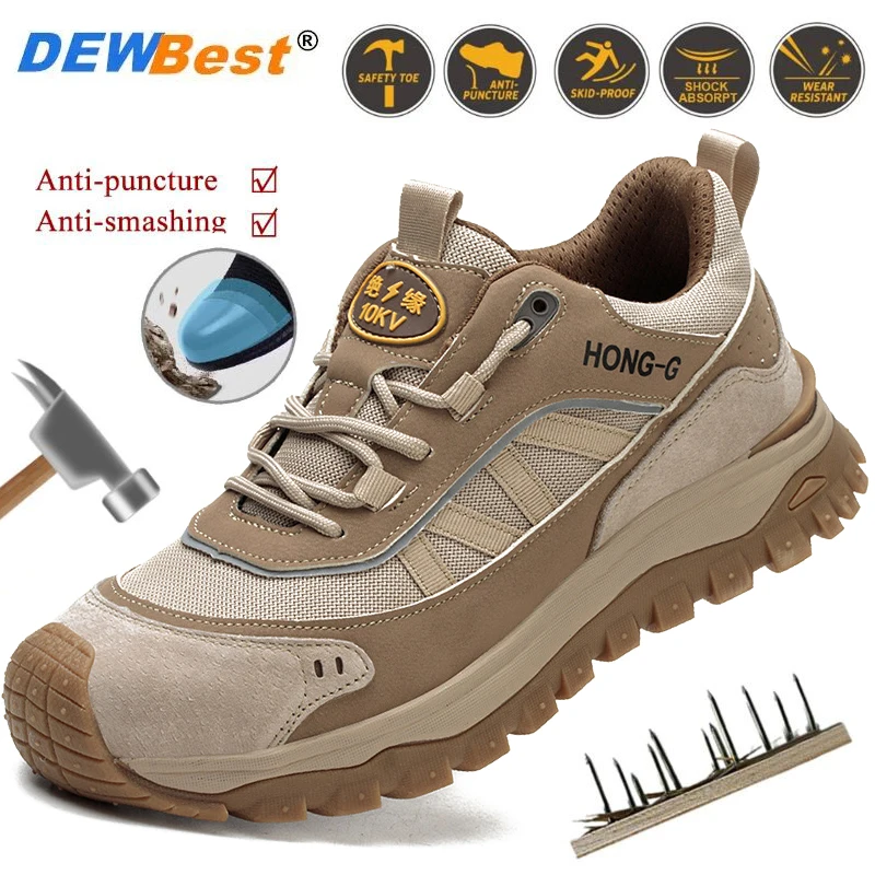 

Summer new steel head anti-smash anti-puncture insulated non-slip electrician shoes lightweight comfortable wear-resistant