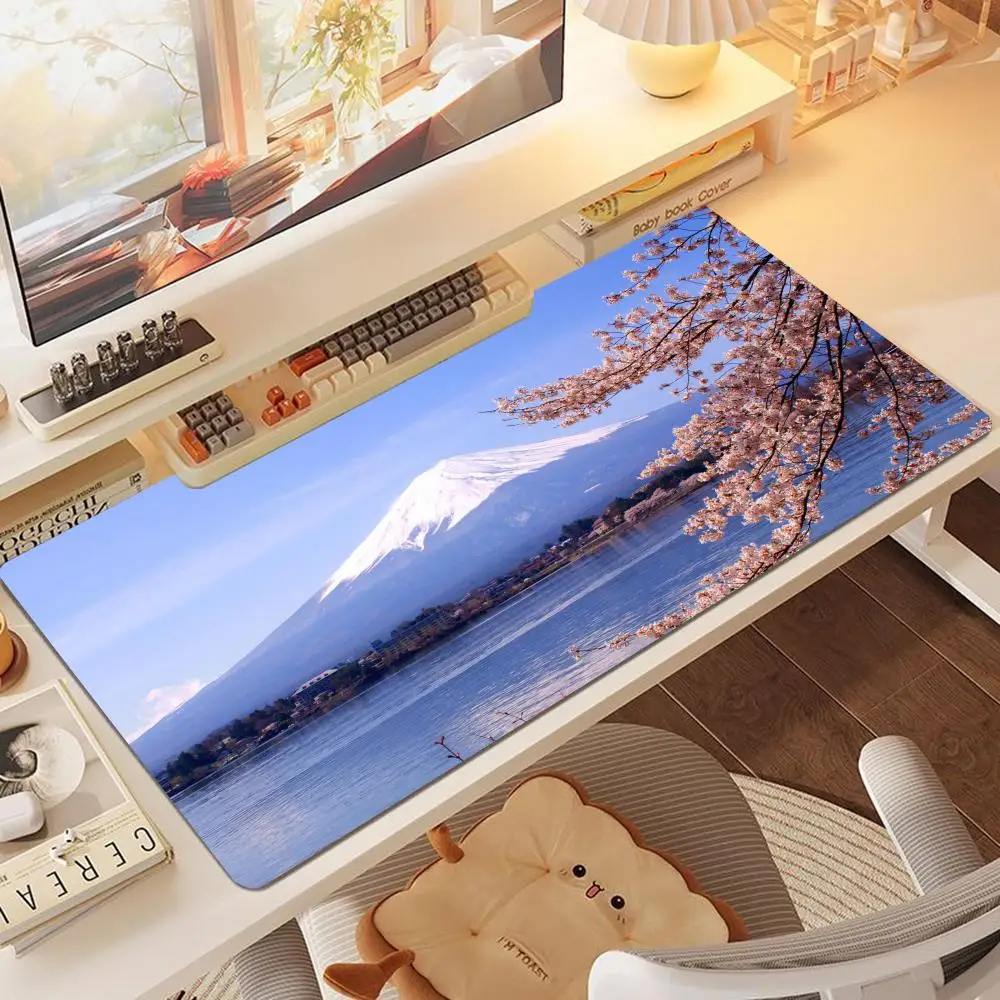 Natural rubber mouse pad, extra large, stain-resistant desktop pad, dense-lock edge office mouse