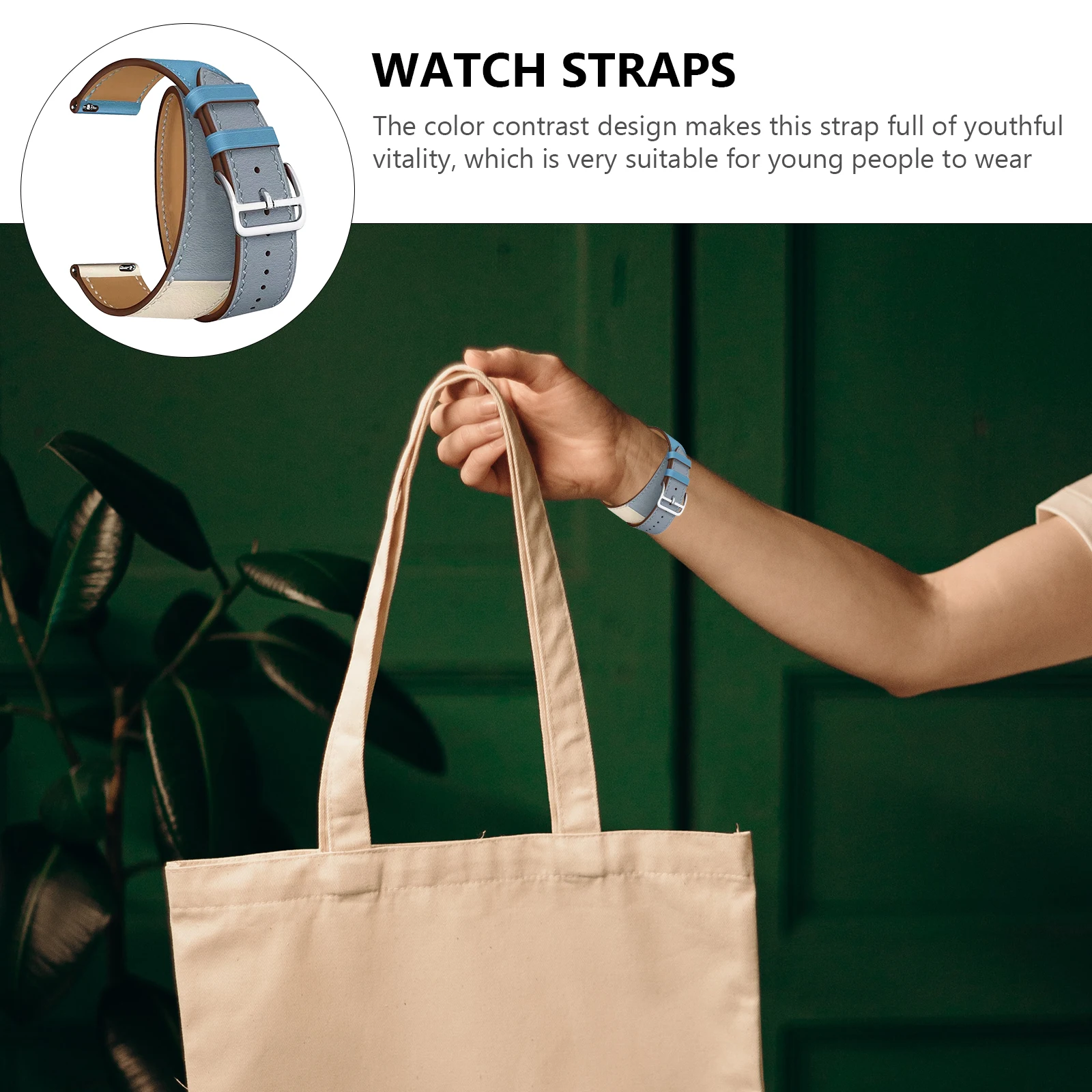 

Watch B Two color Flexible Sweat resistant Wrist Strap For Women Classic Style