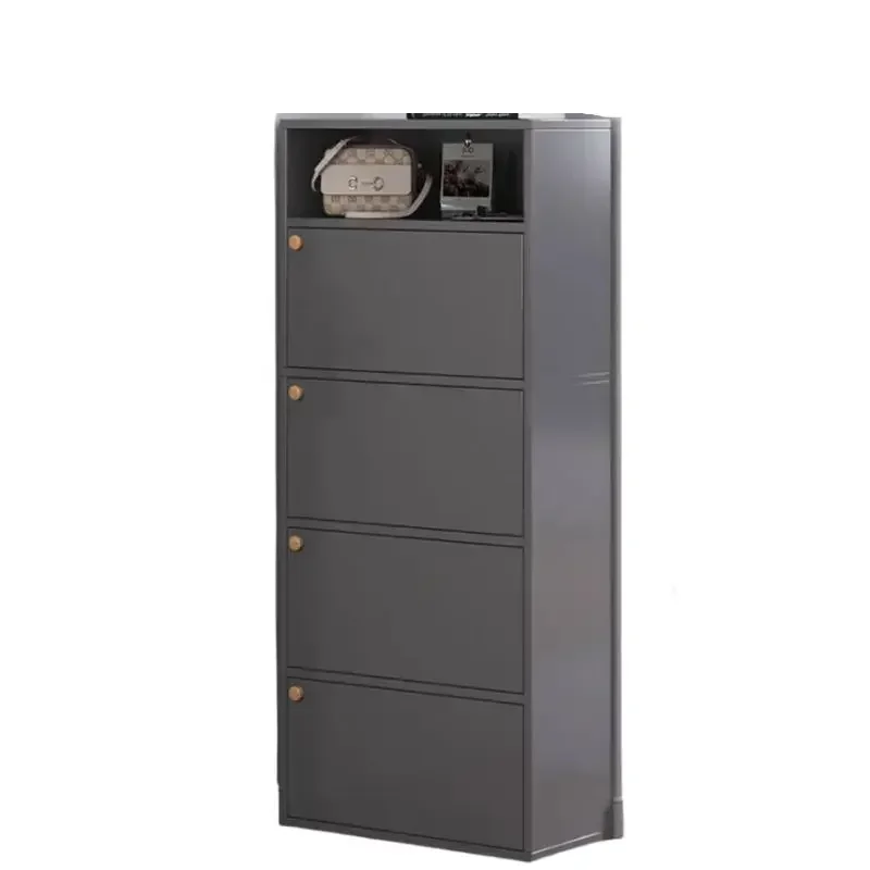 Customizable Scarpiere nordiche verticali Scarpiere moderne di lusso di grandi dimensioni a prova di polvere Mobili per ingresso