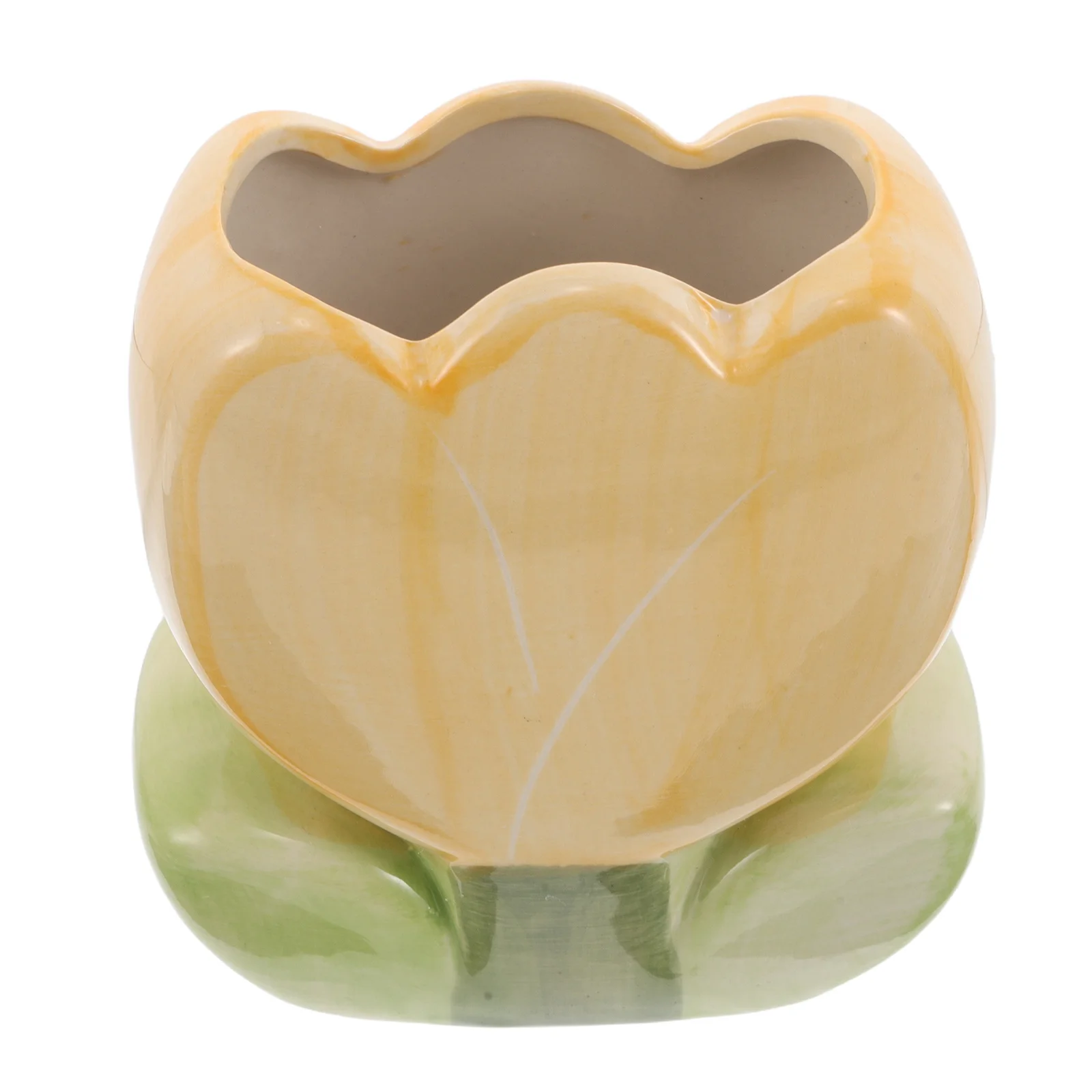 

Tulip Pen Holder Ceramic Desk Organizer for Pens Pencils Brushes Aesthetic Office Accessories Cute Pen Cup Storage Home Study