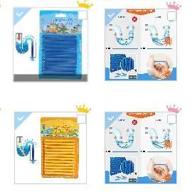 

12 шт./компл., палочка для удаления сливного отверстия, бытовой очиститель канализации, очиститель для раковины и дезодоратор для труб, раковин, слив для душа