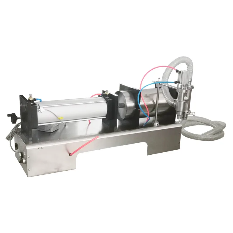 Semi-Automatic Volumetric Piston Liquid Filling Machine 5000ml Single-Head for Food Daily Chemical Disinfectant Self-Priming