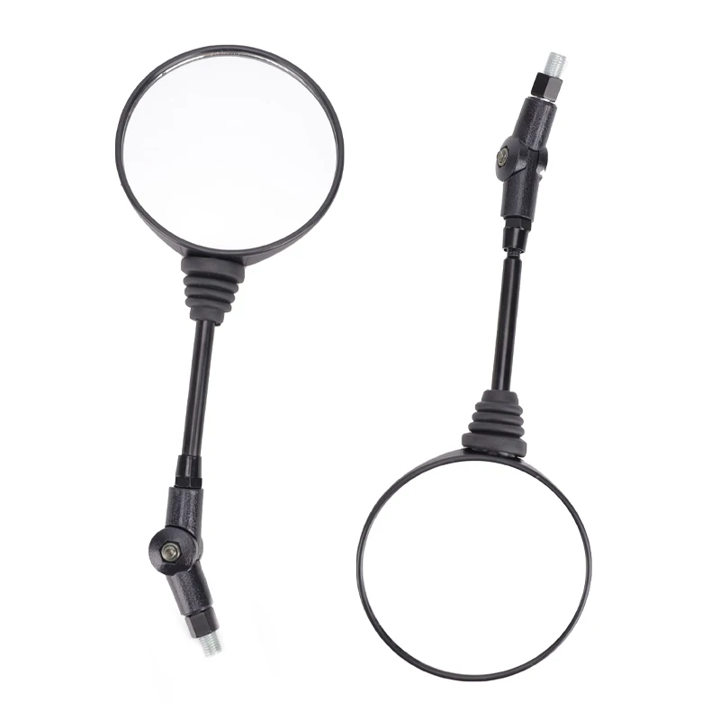 1 Pair black Anti-fall Folding Round Motorcycle Mirror motorbike Side Mirrors Rearview Mirror 10mm for KTM Bike Rearview Mirror