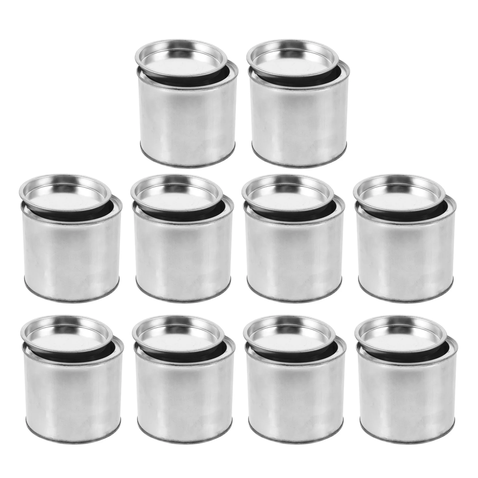 

10Pcs Round Empty Metal Paint Cans 300ml with Lids Leak Prevention Paint Storage Ink Holder for DIY Painting Ink Container Can