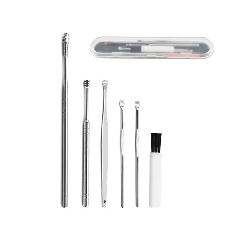 Ear Cleaner Set Ear Cleaning Spiral Earpick Ear Wax Remover Ear Curette Spiral Ear Spoon Earpick Set Ear Cleaning Tool