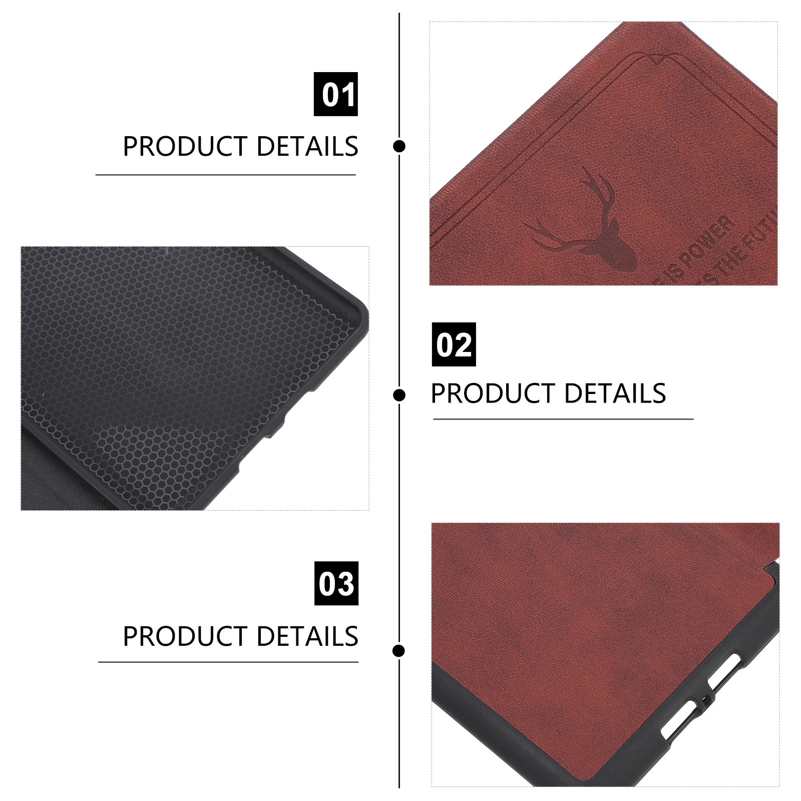 

Deer Head Protective Cover E-book Reader Shell Multifunction E-reader Protector