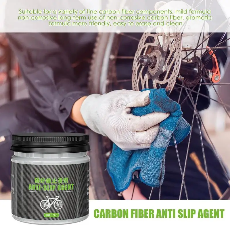 Carbon Grip Paste 100g Carbon Fiber Anti Slip Grease Assembly Grease Handlebar Stem Lube Fiber Grip Paste For Carbon Fiber Seat