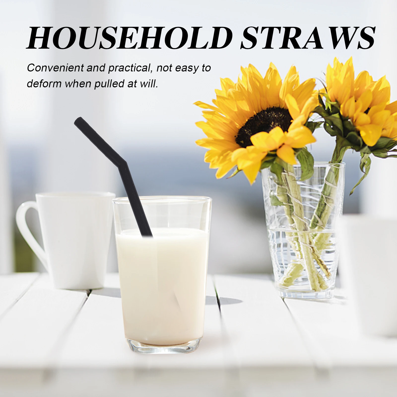 

16Pcs Portable Silicone Straws with Cleaning Brushes Compact Foldable Design for Travel Picnic Party Reusable Beverage