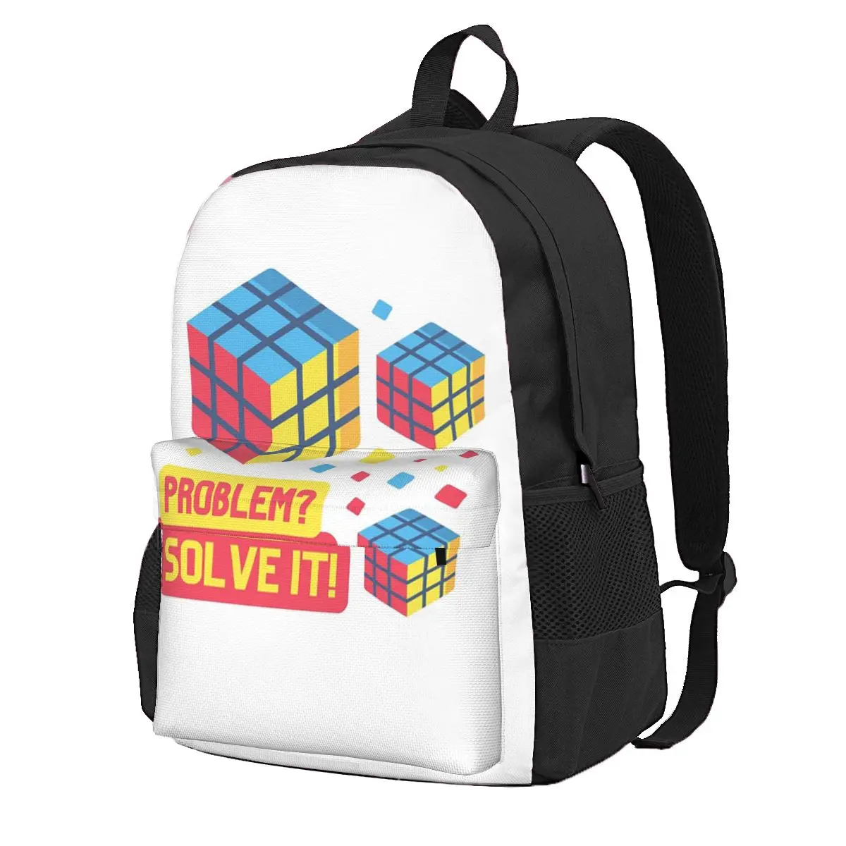 

A Rubik's Cube Design For The Rubiks Cuber Student Backpack School Bag Hiking Travel Daypack Fashion Bookbag Shoulder Bags