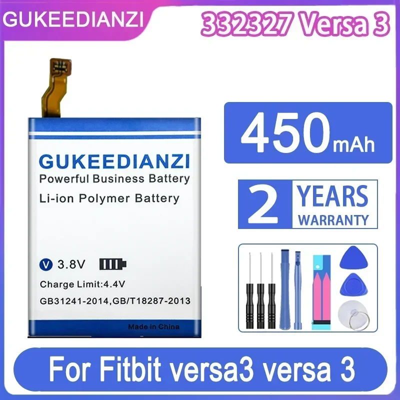 

GUKEEDIANZI Replacement Battery LSSP491524AE For Fitbit versa 3/Sense 352325 One Surge Charge HR LSSP031420AB Batteries