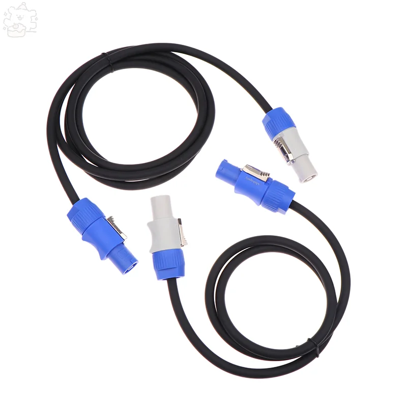 1 ชิ้นสีดํา 3 Core สายเชื่อมต่อ PowerCON 3x1.5mm2 Single Phase Extension Cable สําหรับเวทีไฟ LED Light กิจกรรมแสดง