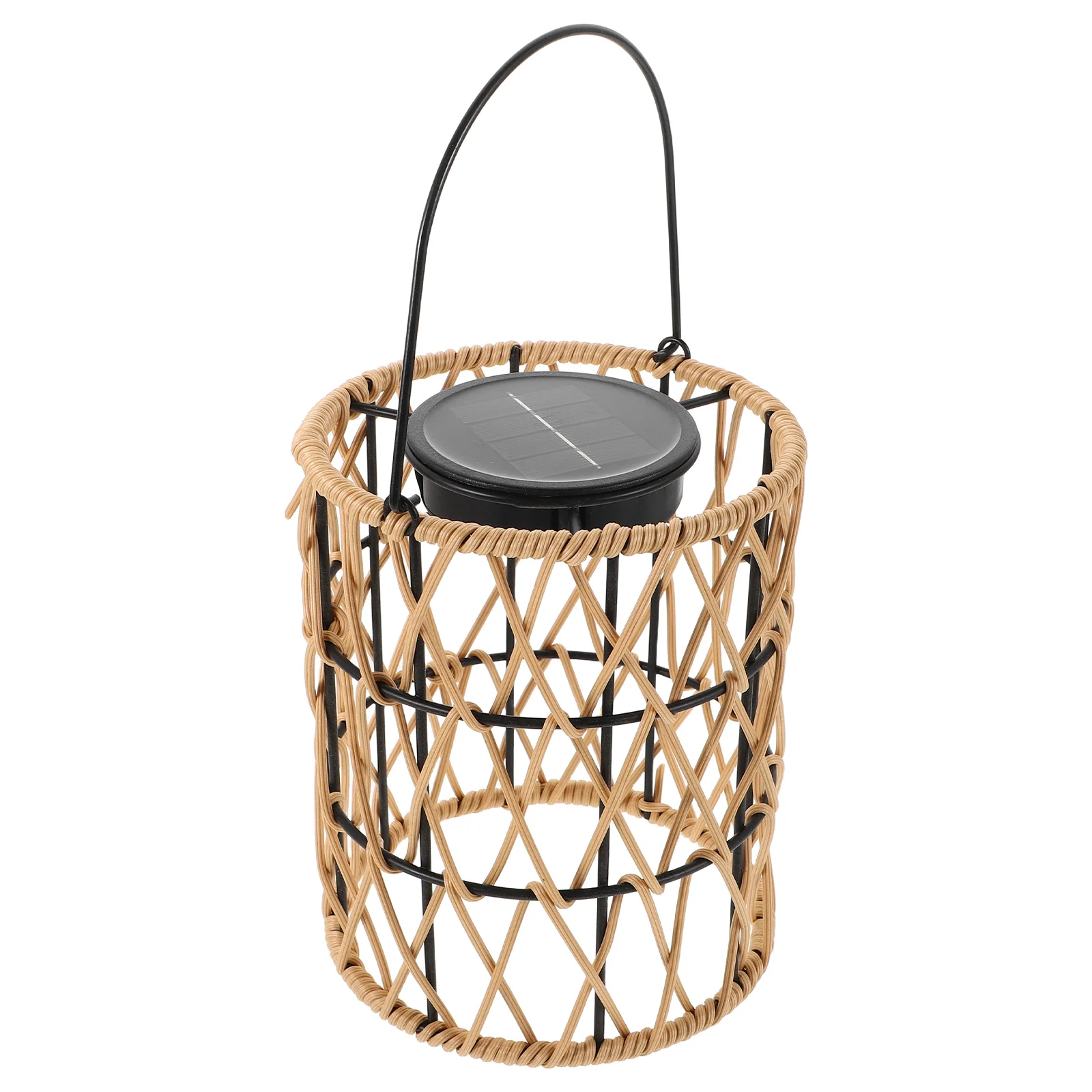 

Creative Wicker Lantern Outdoor Waterproof Hanging Light for Garden Yard Decoration Durable Rattan Light with Handle Garden