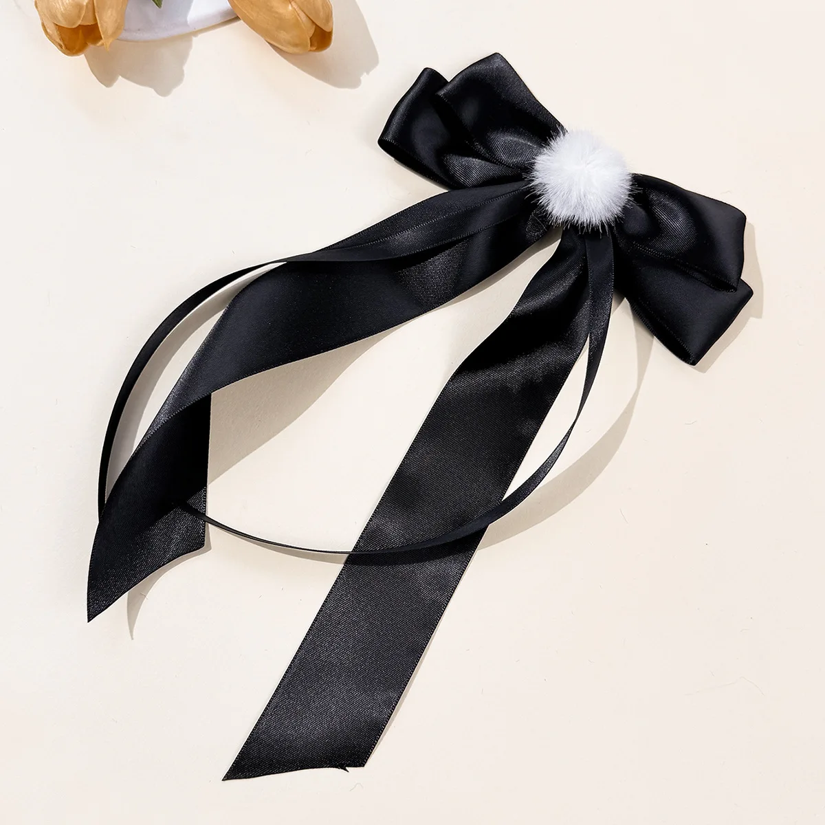 30 шт., заколки для волос с бантом из атласной ленты, 6-дюймовые длинные заколки с помпонами и кисточками для женщин и девочек, оптовая упаковка, аксессуары для головных уборов