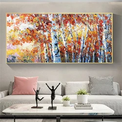 Birch Forest Diamond Painting Modern Cross Stitch Kits Wall Art Pictures Large Diamond Mosaic Embroidery Living Room Decor H111