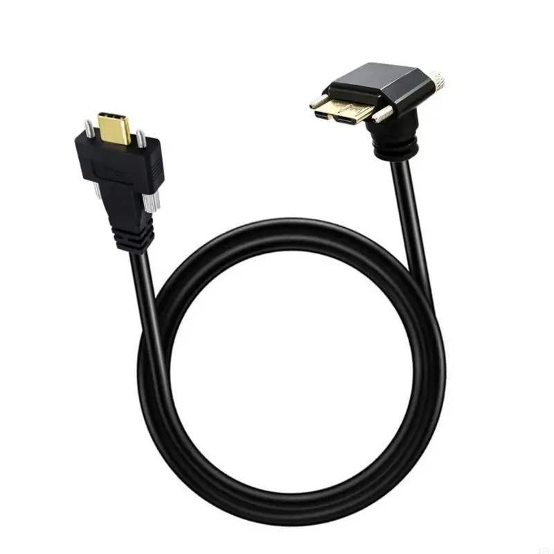 J78A Screw Lock USB Type C to USB B Cable for Service Bay Wiring 5Gbps