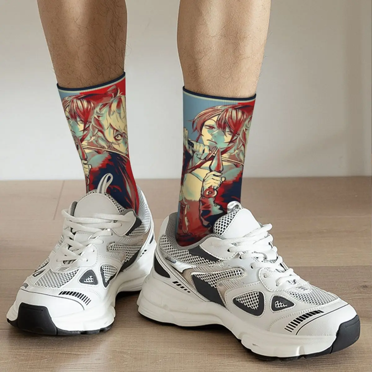 Neue weibliche Socken das Land der Schatten Jigokuraku Design Zubehör weiche Hölle Paradies Grafik Strümpfe Frühling Herbst Winter