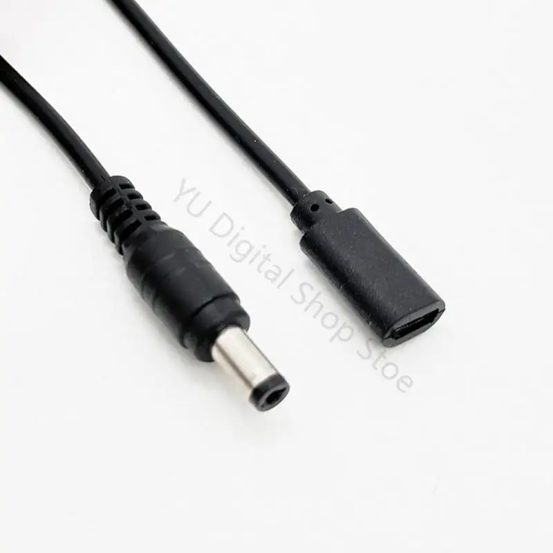 96BA Replacement USB Female Port to 5.5 x 2.1 mm Male Cable for Aging Test Use