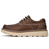 Outdoor Hiking Shoes Men Sneakers Summer Slip on Casual Men Shoes Breathable Leather Shoe Anti-skid Walking Shoes Footwear
