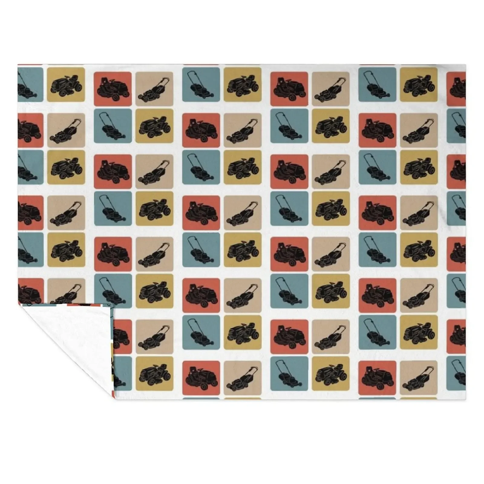 

Lawn mower vintage design Throw Blanket Hairys Blankets For Baby decorative Summer Beddings Blankets