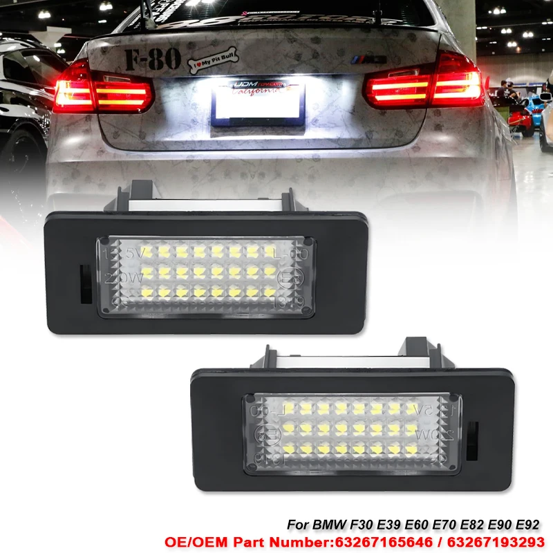 2Pcs For Bmw Led Nu…
